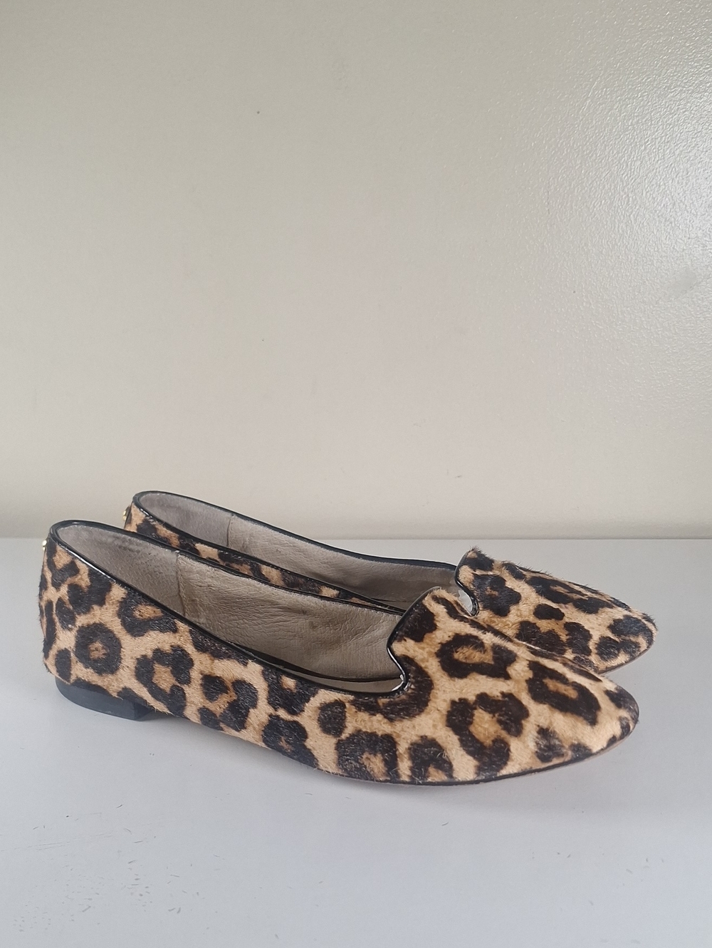 MICHAEL Michael Kors Leopard Print Calf Hair Loafer Flats - Size 7
